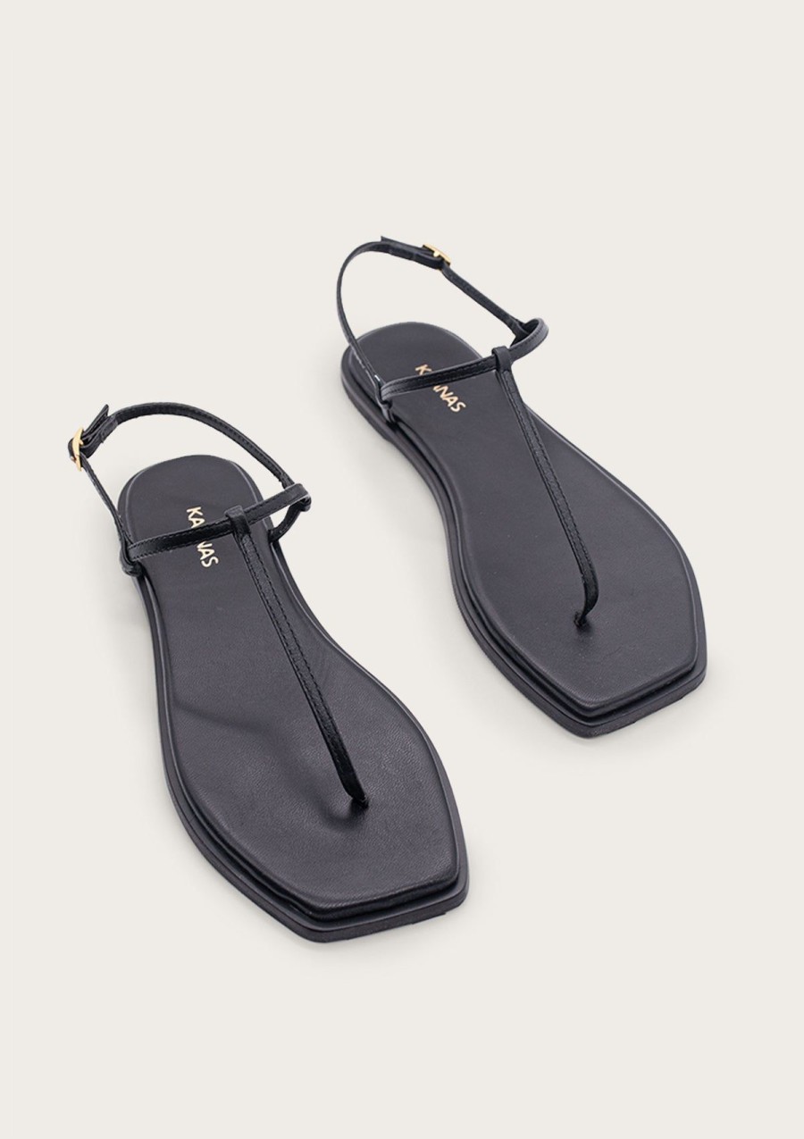 Women KAANAS Naked Sandals | Clarkia Onyx