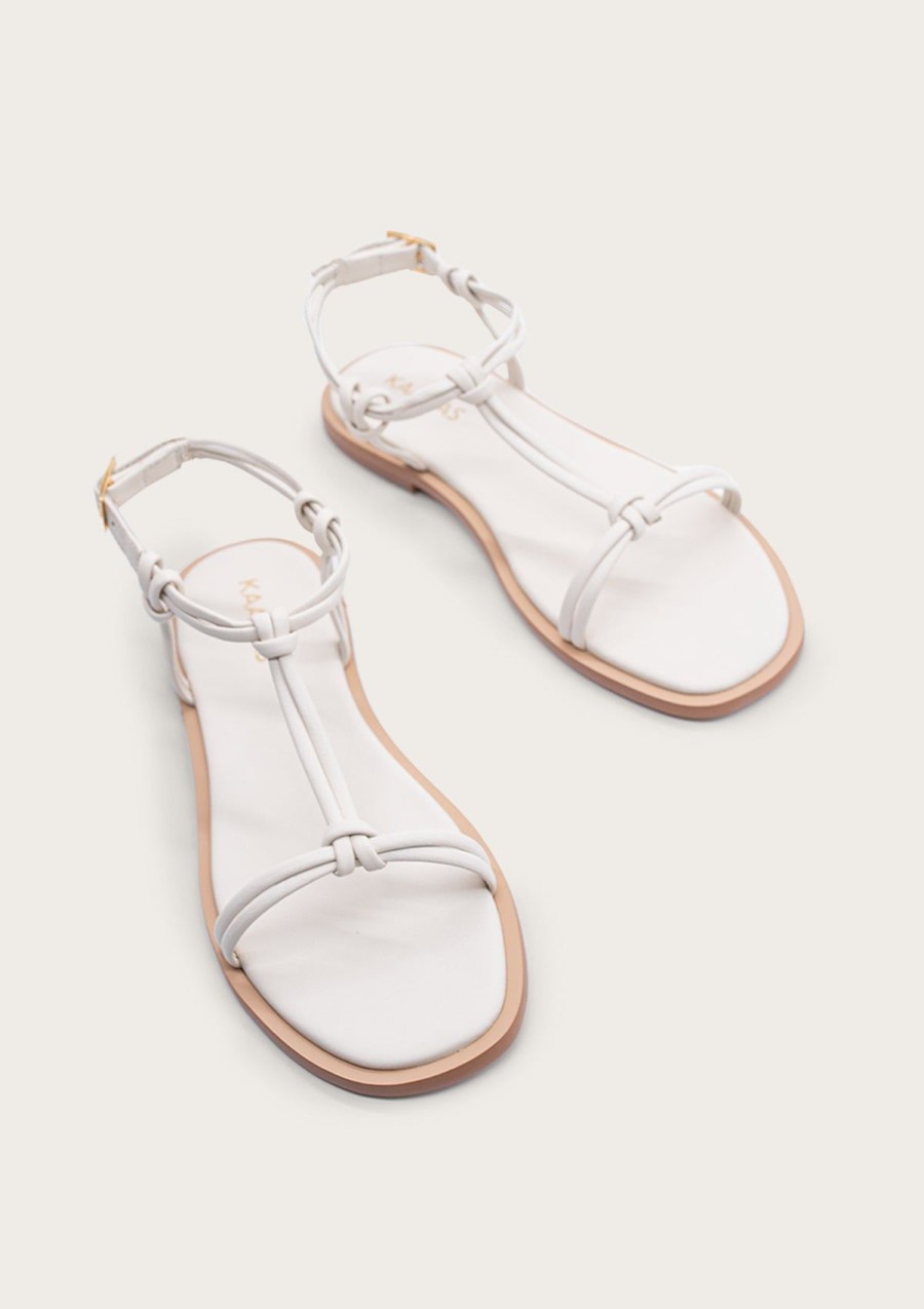 Women KAANAS Naked Sandals | Allen Ivory