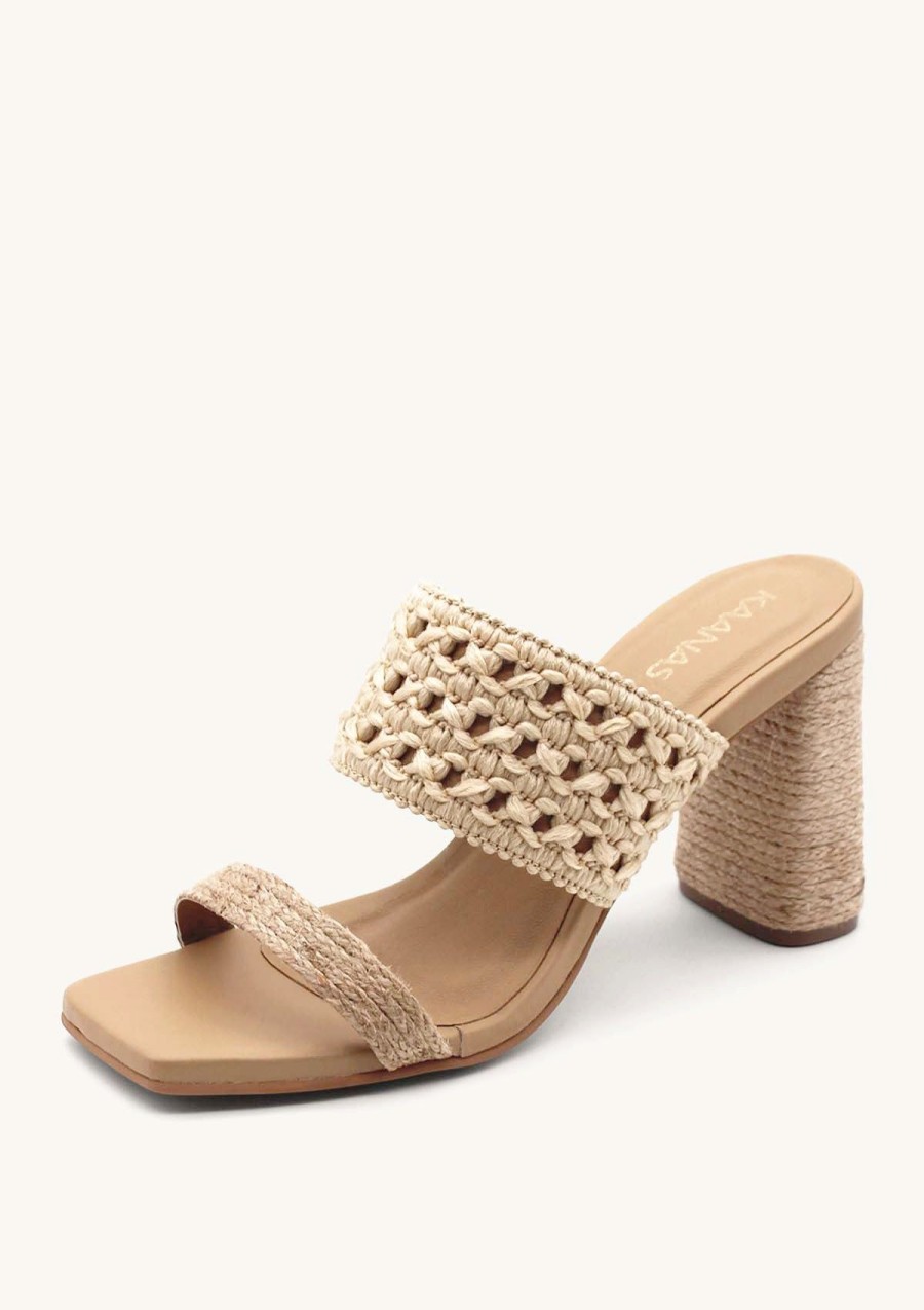 Women KAANAS Heels | Carrillos Natural