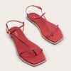 Women KAANAS Naked Sandals | Alayta Chili Red