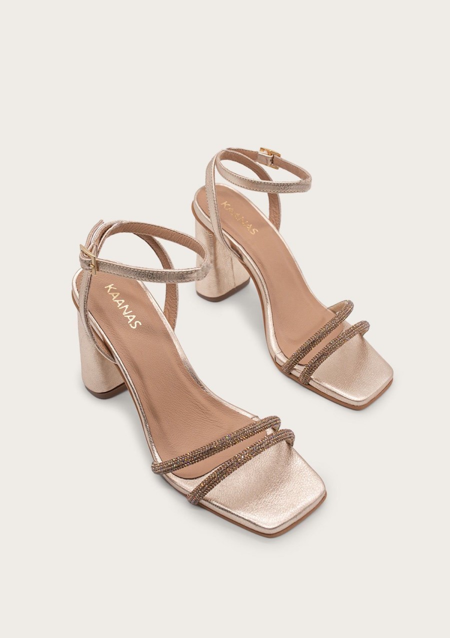 Women KAANAS Heels | Allnatt Gold