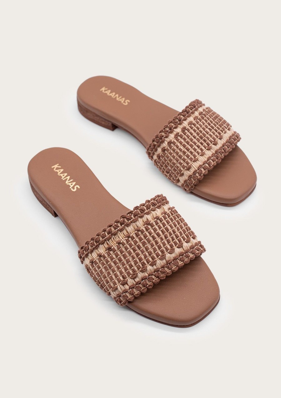 Women KAANAS Flats | Ayla Coffee