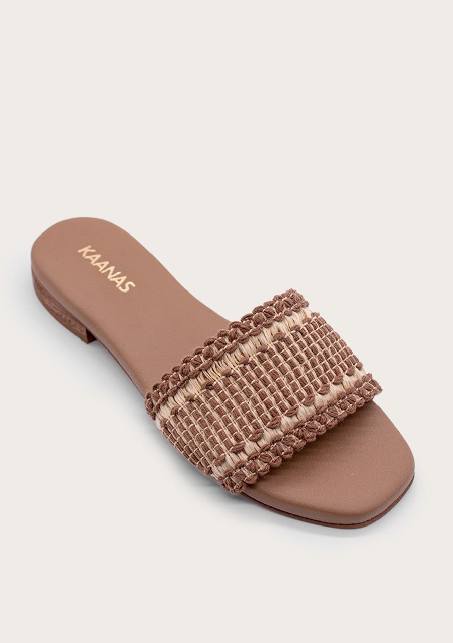 Women KAANAS Flats | Ayla Coffee