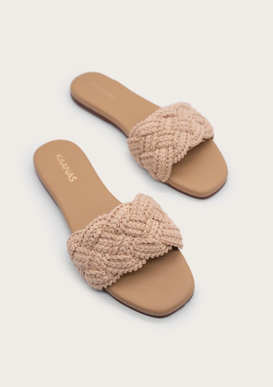 Women KAANAS Flats | Pansy Natural