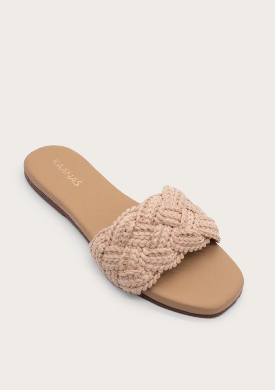 Women KAANAS Flats | Pansy Natural