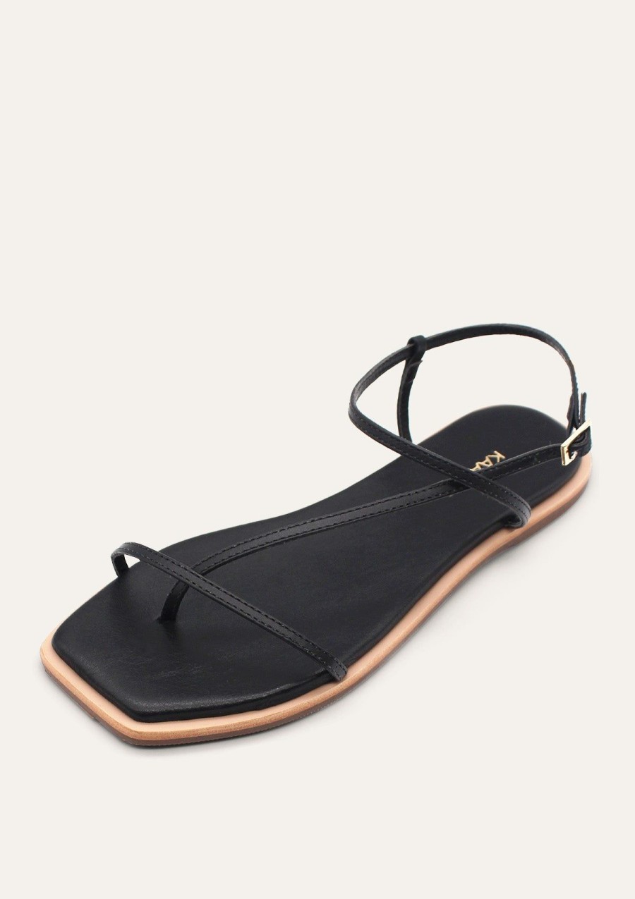 Women KAANAS Flats | Alayta Black