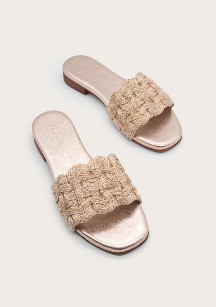 Women KAANAS Flats | Nash Gold