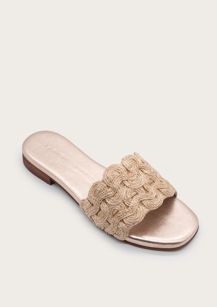 Women KAANAS Flats | Nash Gold