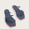 Women KAANAS Flats | Kapok Navy