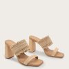 Women KAANAS Heels | Teasel Natural