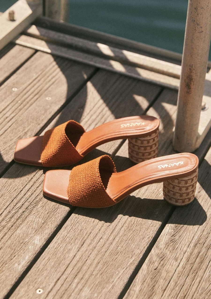 Women KAANAS Heels | Amber Caramel