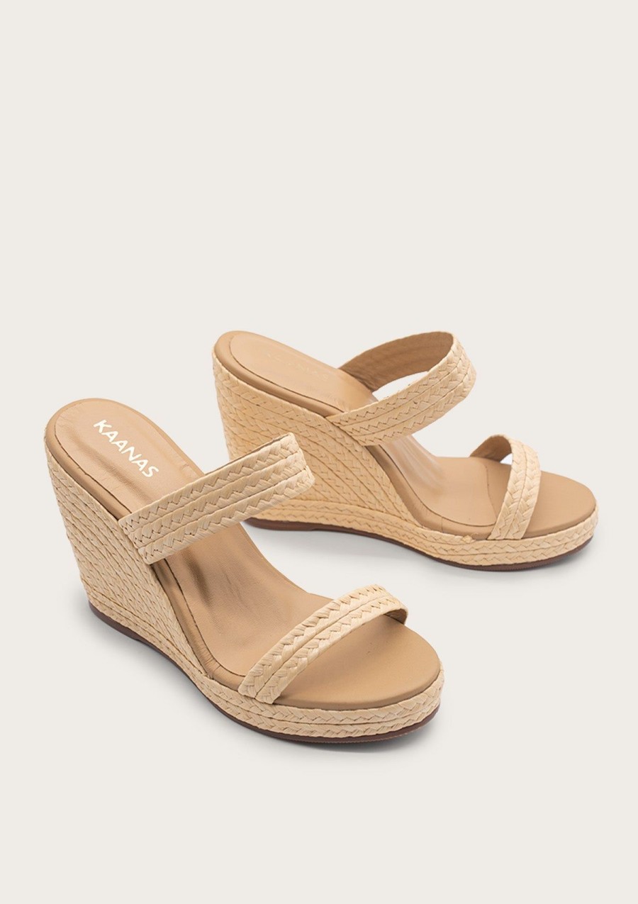 Women KAANAS Wedges | Carmer Natural