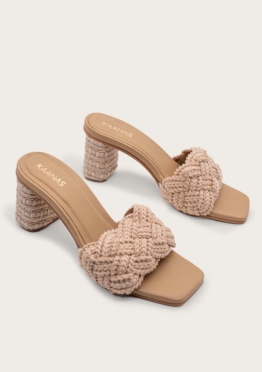 Women KAANAS Heels | Calliope Natural