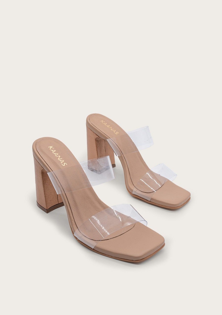 Women KAANAS Heels | Sancy Almond