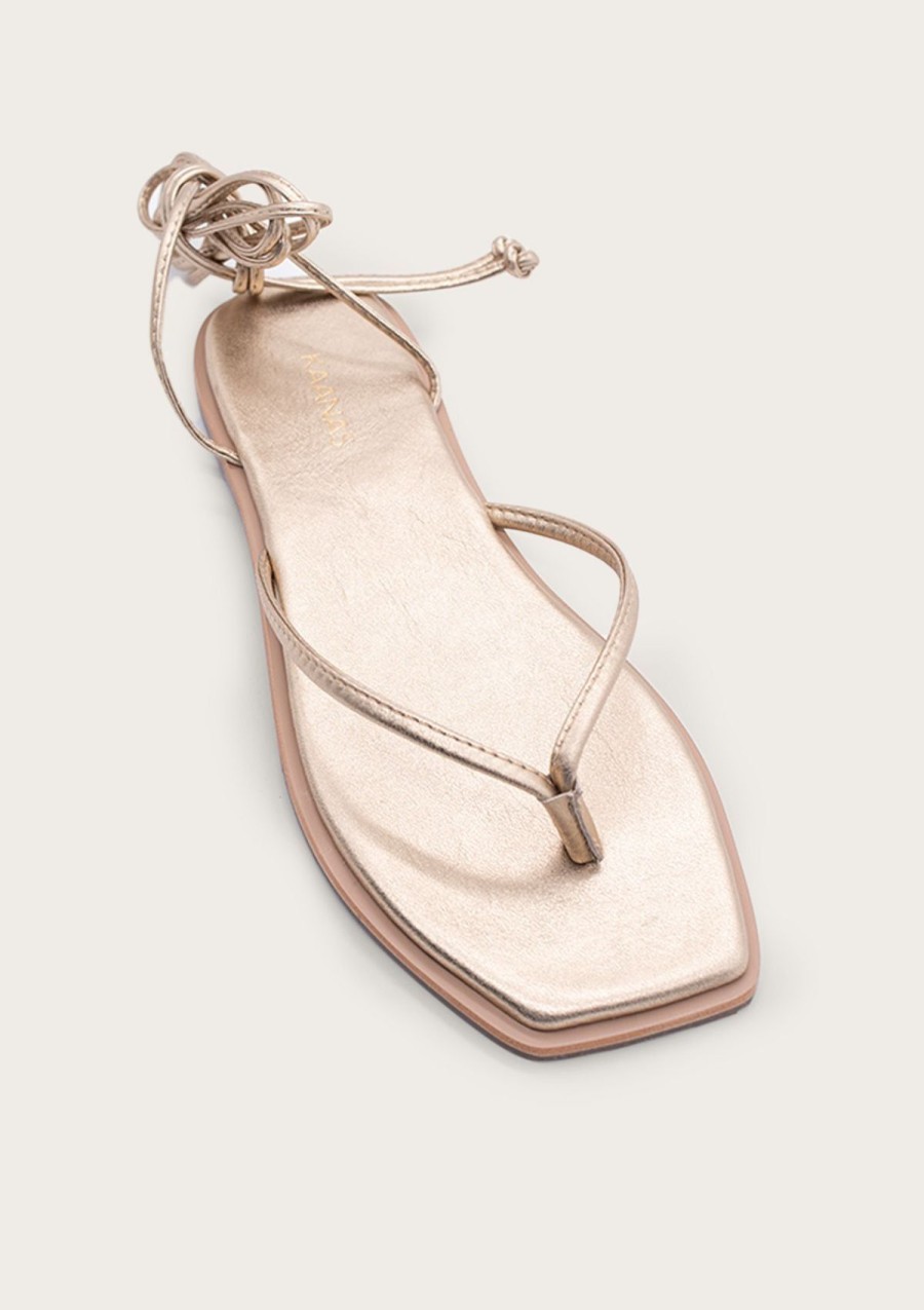 Women KAANAS Naked Sandals | Samoa Gold