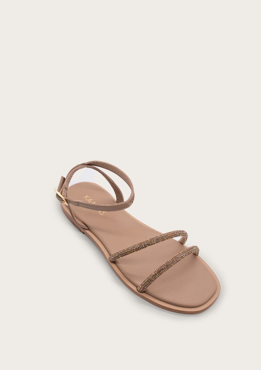 Women KAANAS Flats | Marquise Caramel